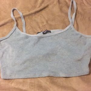 NEW WITH TAG Blue Crop Top